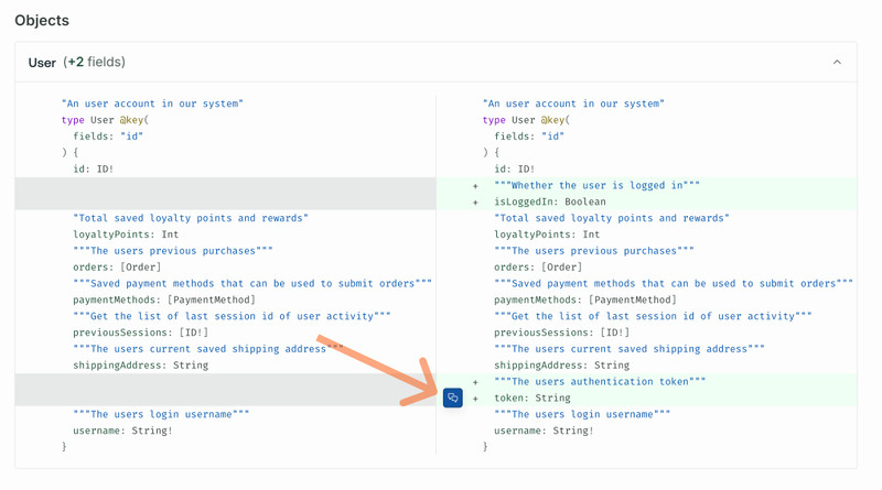 Adding a comment to a schema proposal in GraphOS Studio